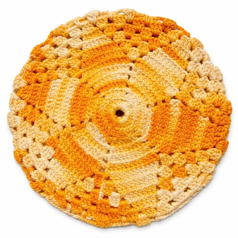 Crocheted Vintage Pot Holder Trivet